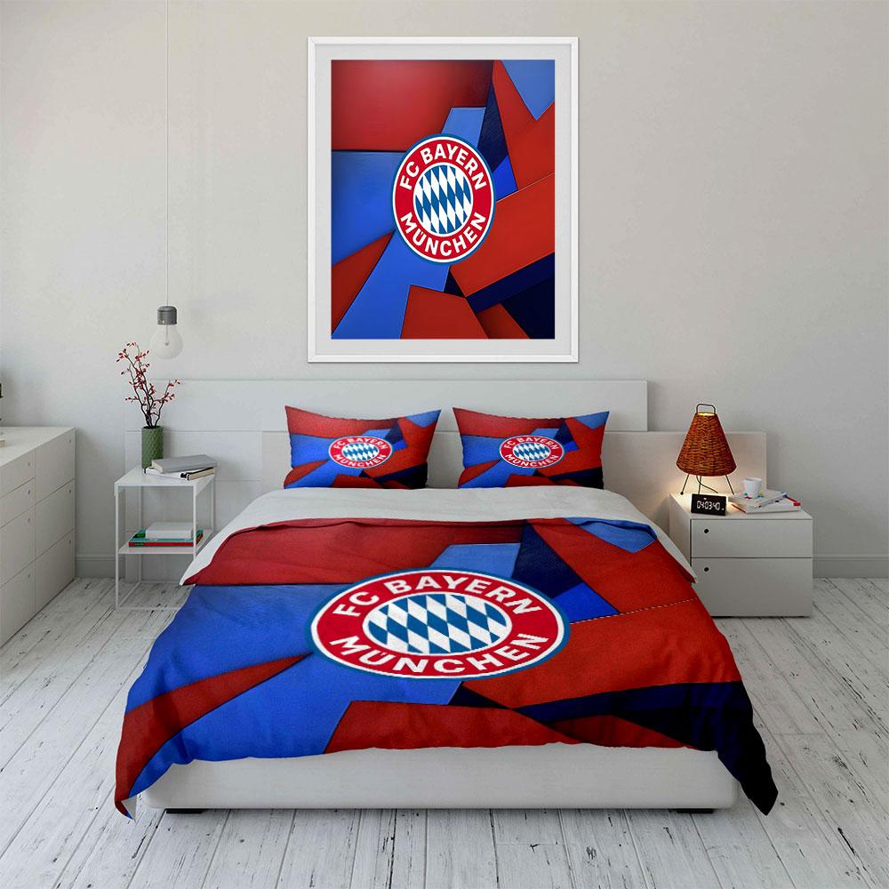 Logo FC Bayern Mnichov. Sady povlečení Sady povlaků na přikrývku Povlaky na přikrývku Povlaky na polštář(1 * Povlak na peřinu 2 * Povlaky na polštář bez výplně)