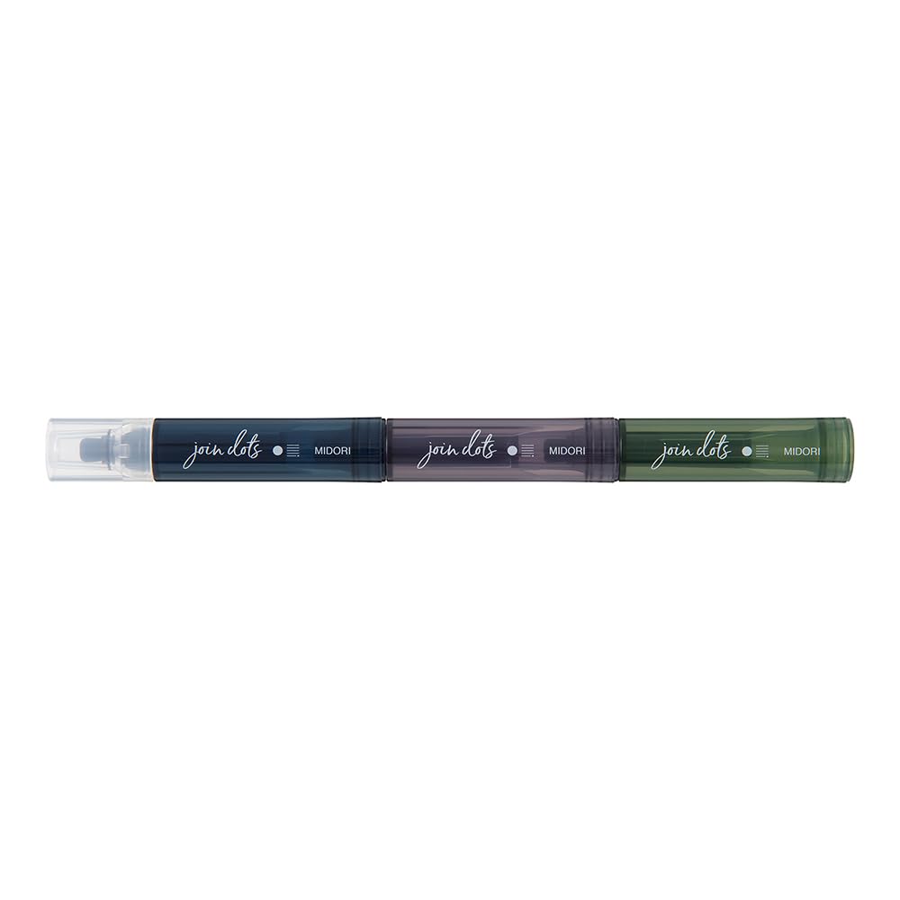 Midori Joint Dots 38140006 Stift auf Wasserbasis, 3-farbig, Dunkel,
