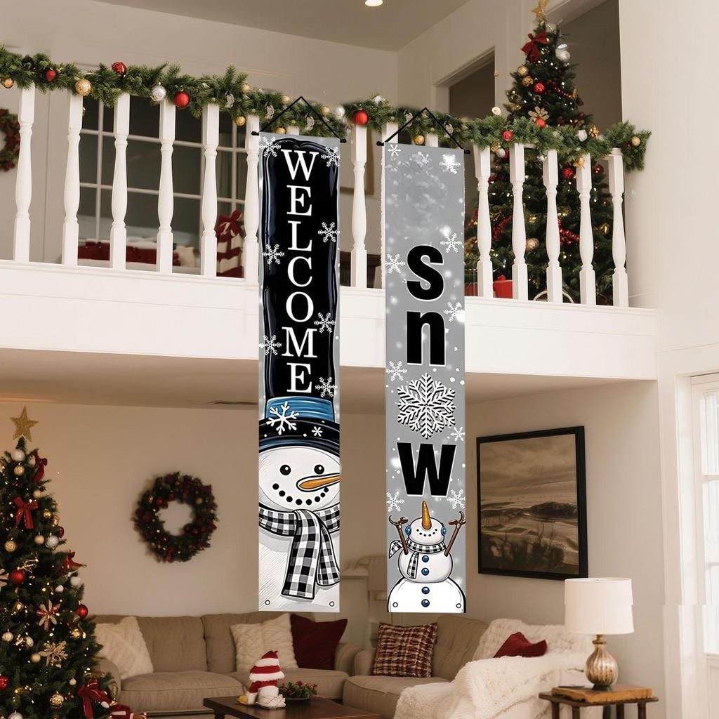 Weihnachten Vorhang Dekoration Tür hängen Malerei hängen Flagge Dekoration