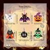 6pcs/set Halloween Felt Ornaments DIY Pumpkin Spider Bat Craft Kit Autumn Halloween Ghost Home Bar Decorations Used for Party