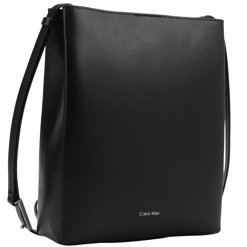 Calvin Klein Casual Commuter Letter Print Leather Crossbody Bag Women bags Space-Black DH3772-BAE