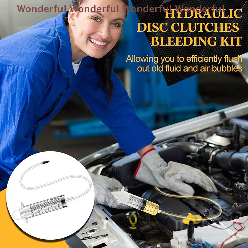 Kit di Spurgo Freno Idraulico per Moto Siringa da 100ML Tubo da 50cm Universale Per Moto Scooter