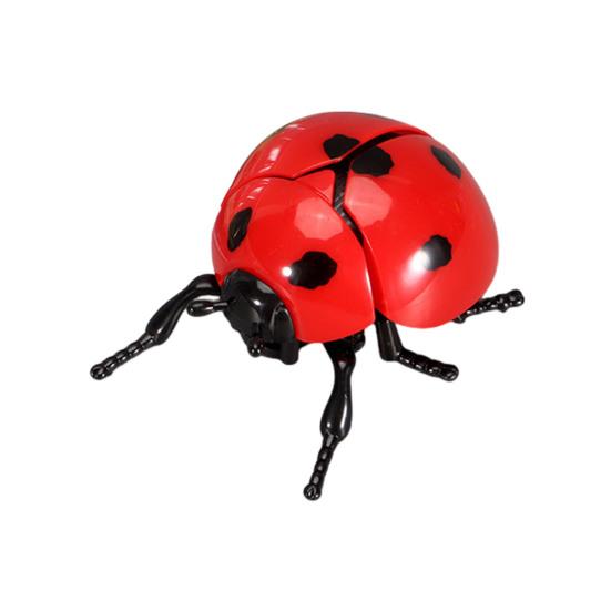 Wind-up Simulation Ladybird Toy Stress Relief Clockwork Beetle Toy Toddlers Boys Girls Educational Interactive Insect Model Decoration