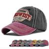 WILD WEST Cow Boy Embroidery Baseball Caps Spring Summer Outdoor Sports Distressed Faded Casquette Cotton Sun Hats Man Women