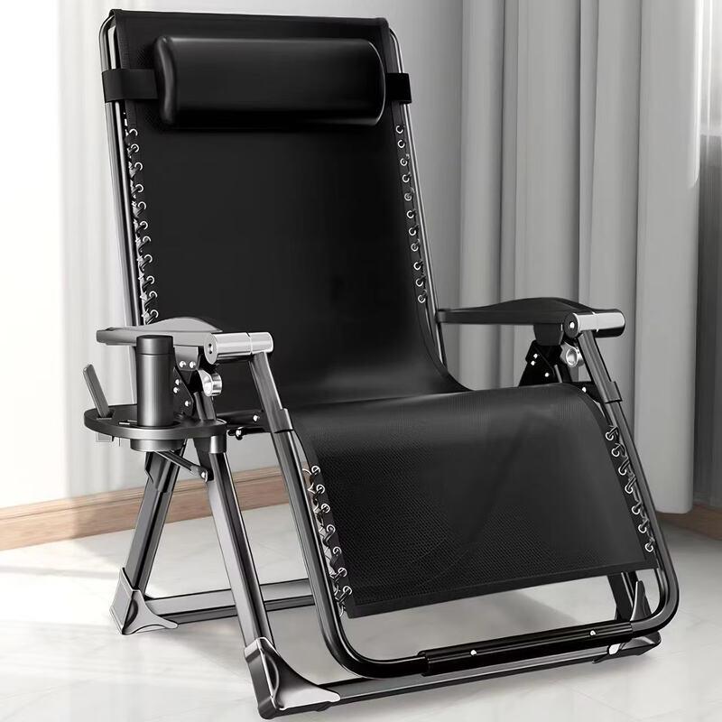 OIMG Folding Metal Recliner Chair