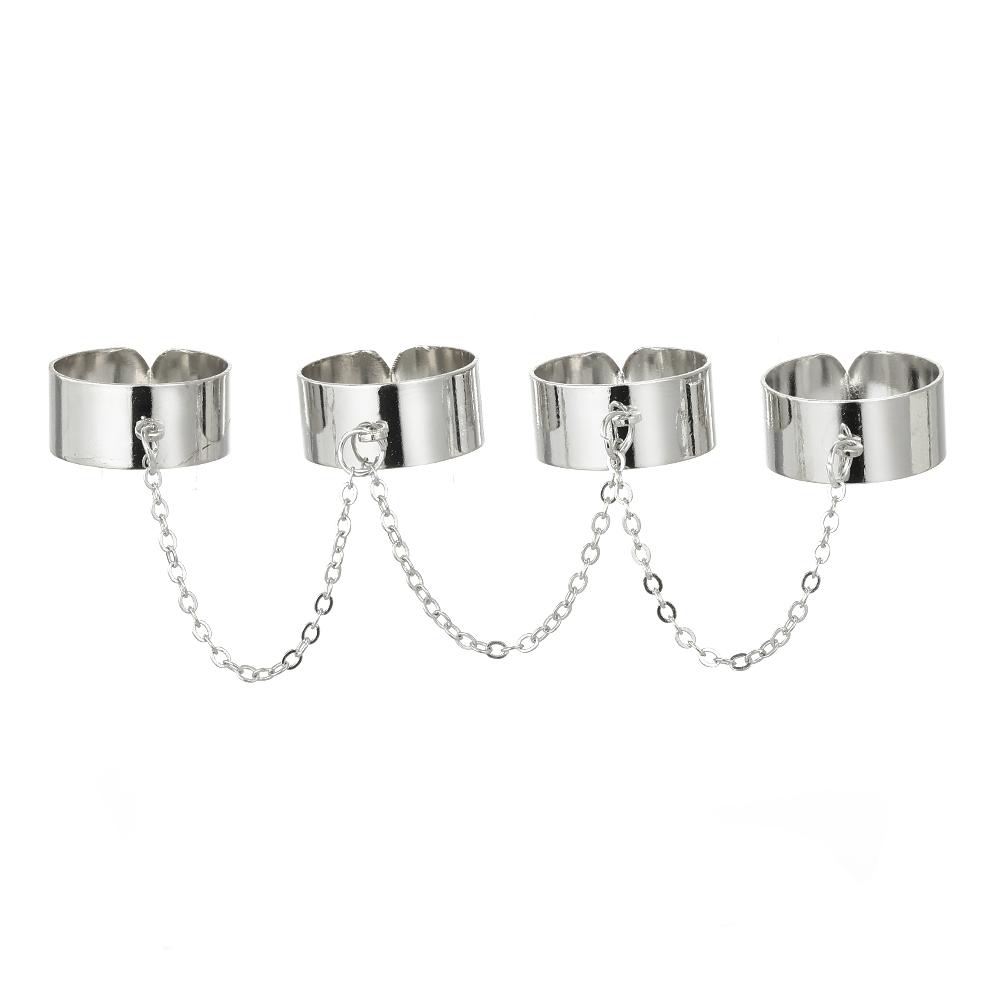 

Цельный комплект, кольцо, аккуратный, светоотражающий, модный, женственный, комплект колец для вечеринки в ночном клубе серебряный