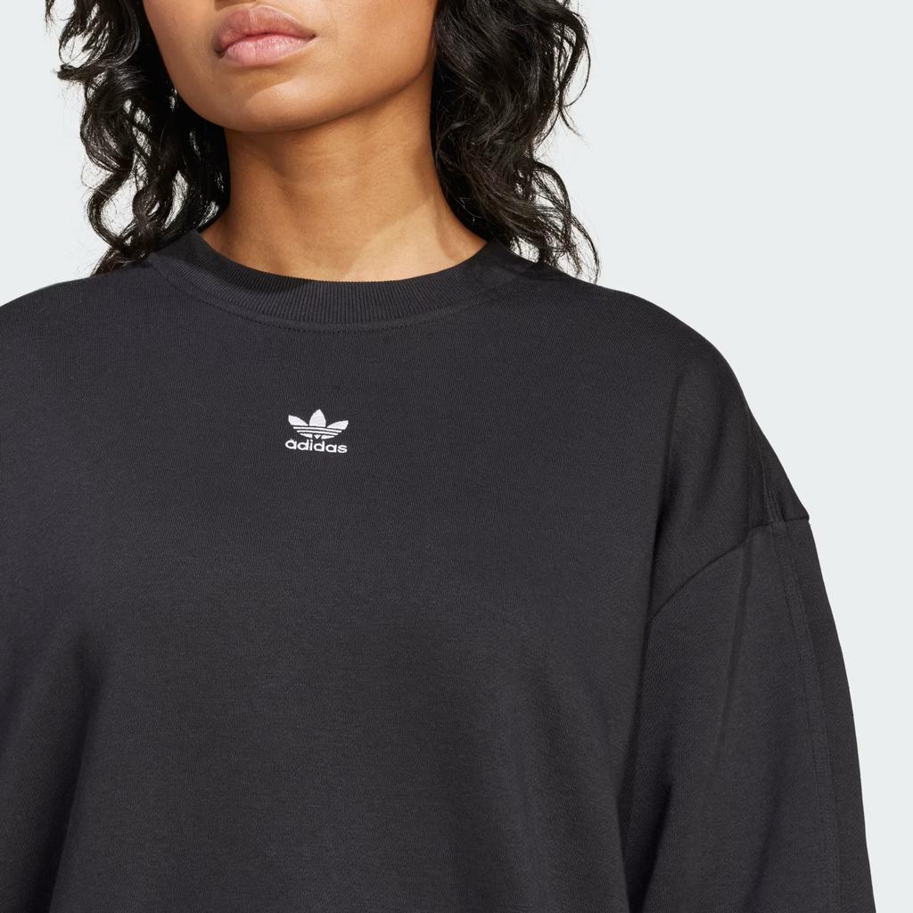 Adidas Originals Solid Color Crew Neck Long Sleeve Sweatshirt Women Sweatshirt IY1834