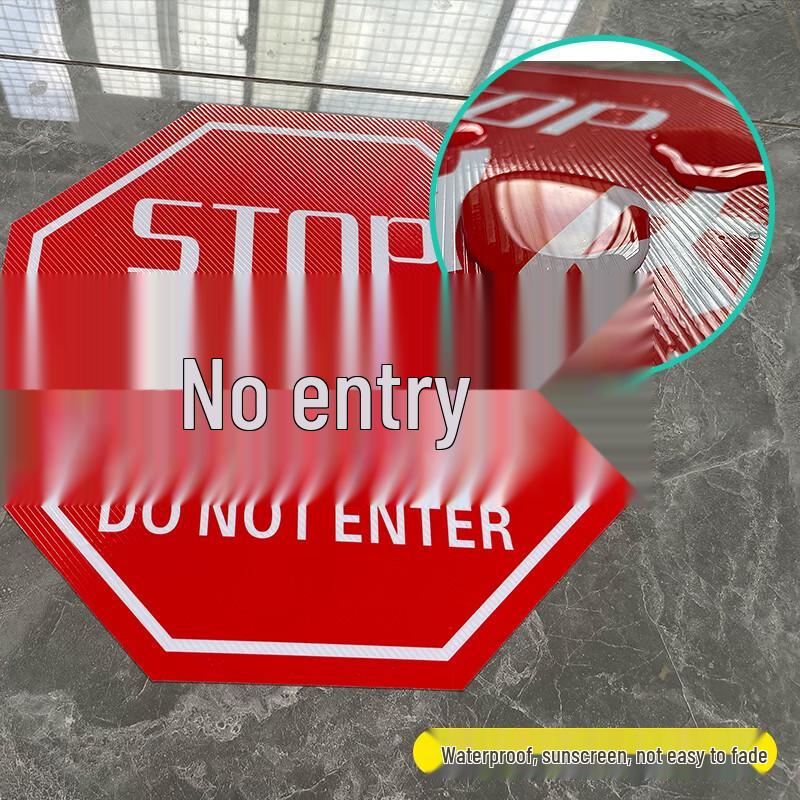 No Standing Warning Floor Sticker