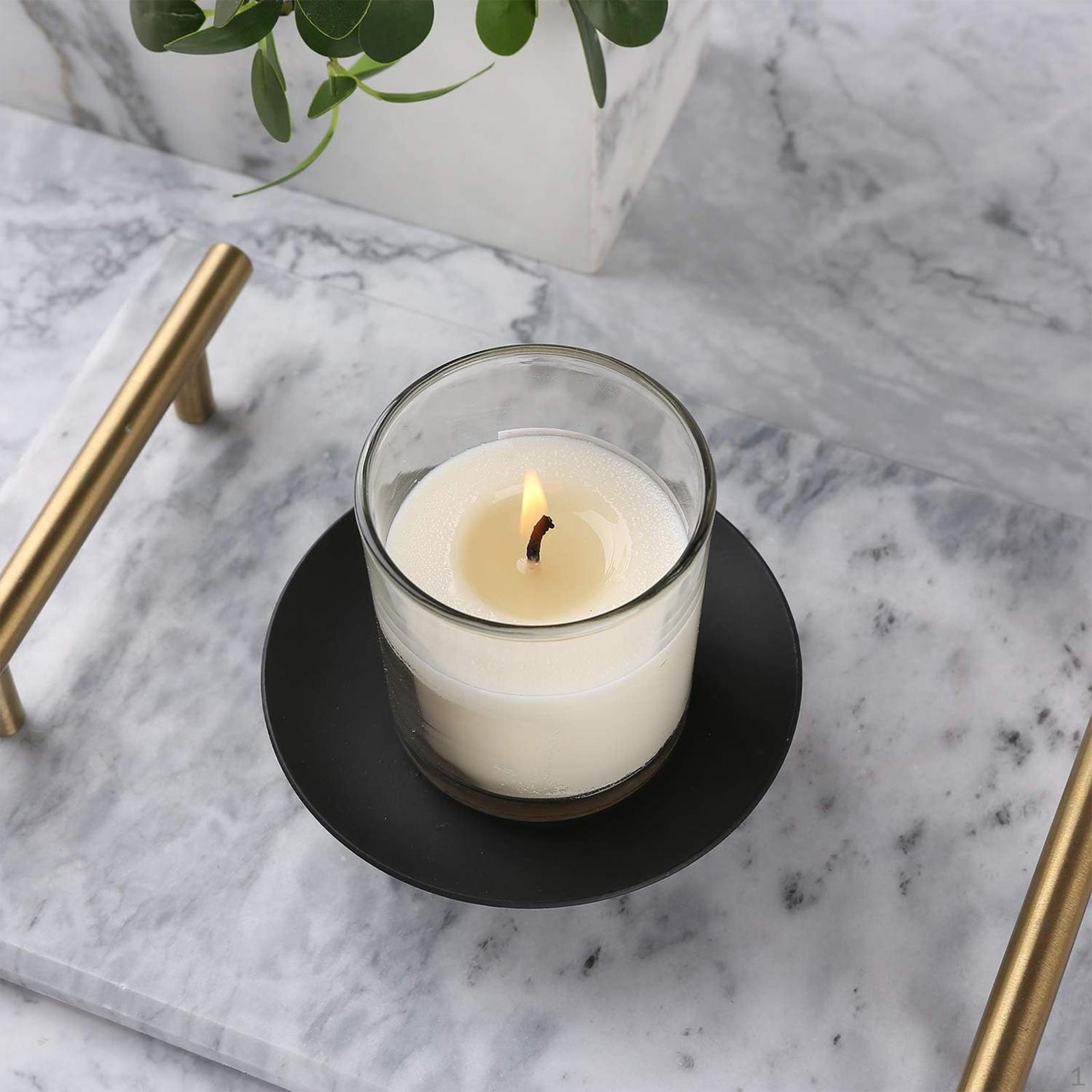 

3 шт. железные подсвечники поднос для вечеринки камин круглый подсвечник для светодиодов чёрный