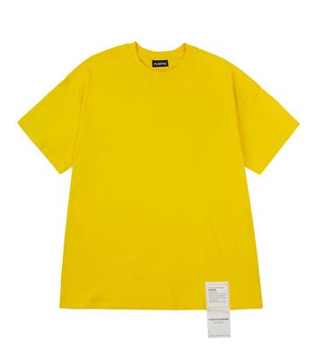 Plastic Signature Label T-Shirt/Yellow Yellow