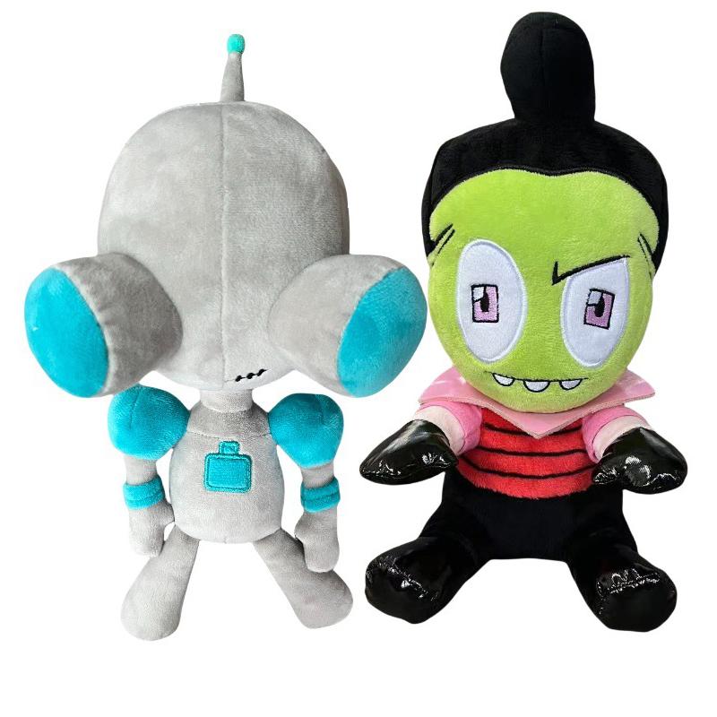 Cartoon 3D Augen Invader ZIM Plüschpuppe Alien Zombie Kuscheltiere Weicher Hund Tier Plüschtier für Kinder Geburtstag Weihnachtsgeschenk