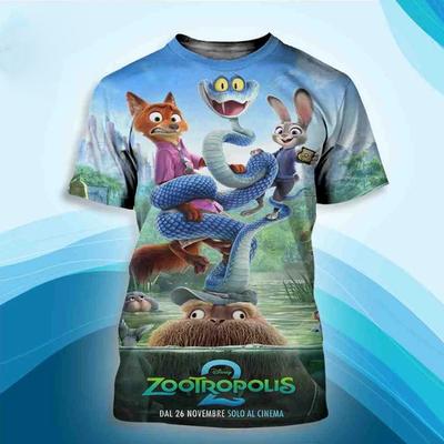 2025 New International Poster For "Zootopia 2" 3D Printed T Shirt Fans Nick Wilde Kids Adults Fans Costume Tee Tops Clothing