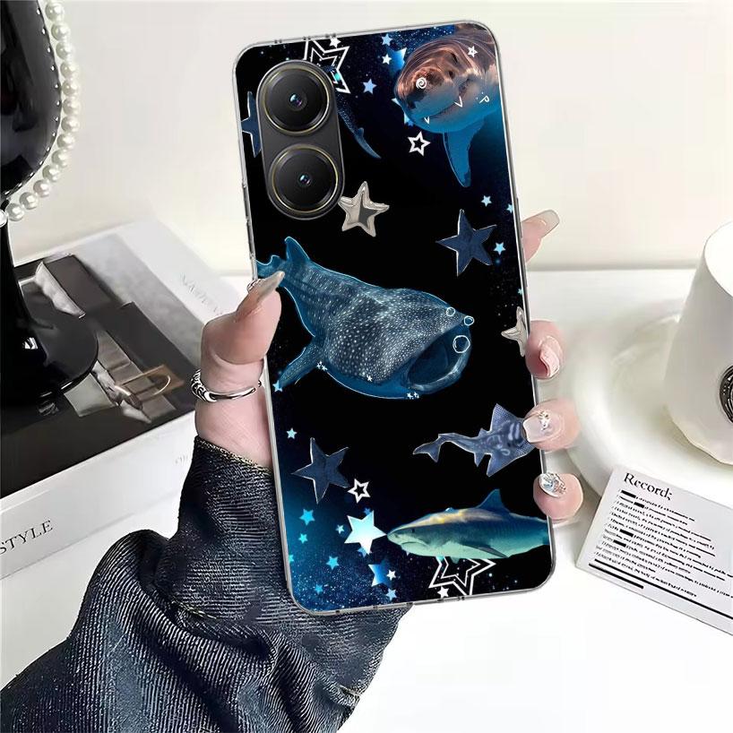 Ocean Whale Shark For Xiaomi Poco X7 X6 X5 F7 Ultra F6 F5 Pro Phone Case X4 Nfc F4 Gt F3 M6 M5S M5 M4 M3 Fundas Cover Coque