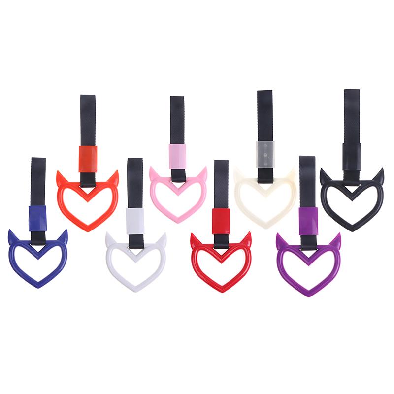 Auto Accessories Glow Ring Devil Heart Train Bus Handle Strap Drift Charm Drift Warning Ring for Car