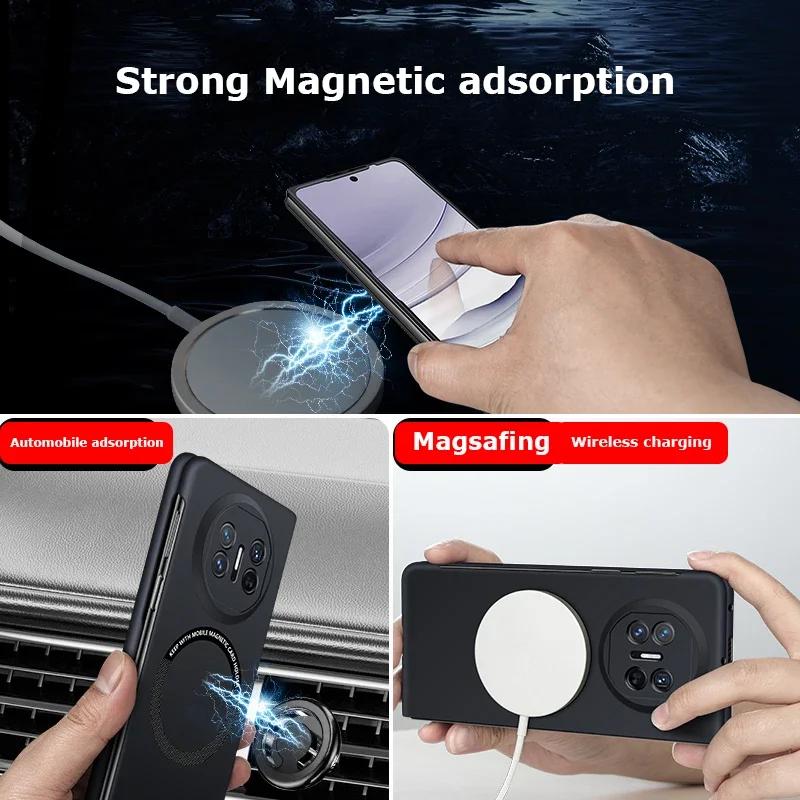 Für Magsafe Magnethülle für Huawei Mate X5 X3 X2 Schlanke rahmenlose harte PC-Rückseite Drahtlose Ladehüllen für Mate X3 X2 X5