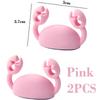 2PCS Cartoon Crab Cable Organizer Desk Self-Adhesive Data Cable Clip Phone Charging Cable Holder Home Office Cable Manager