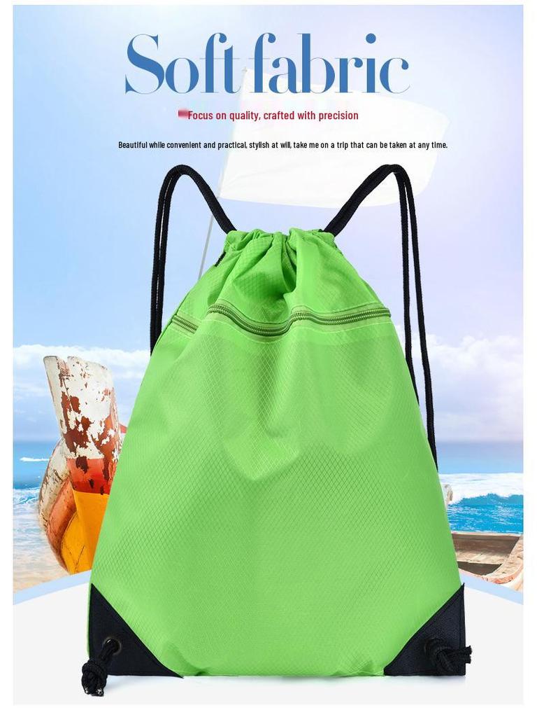 Unisex Oxford Waterproof Drawstring Backpack - Gym & Outdoor Use