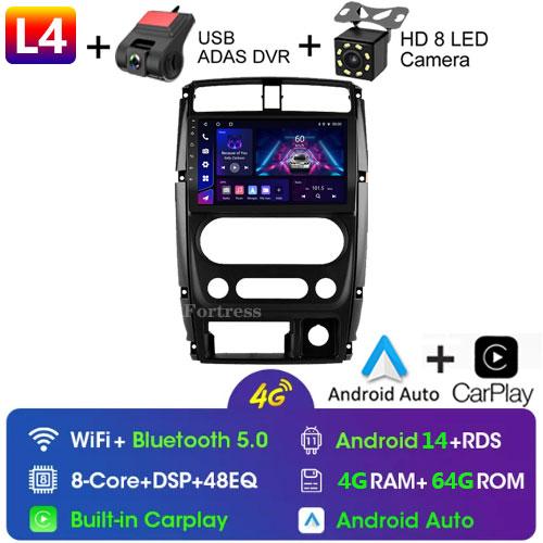 9" Auto android 12 Car Multimedia For Suzuki Jimny 2005-2019 2Din Navigation GPS 4G Carplay Wirerless Car AutoRadio Video Player
