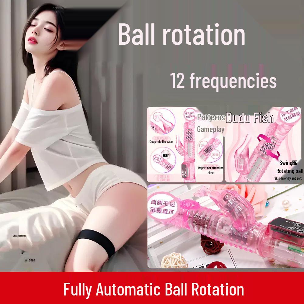 Long Love Elektrische rotierende Perlen-Massagepistole, einführbarer Vibrator für Frauen