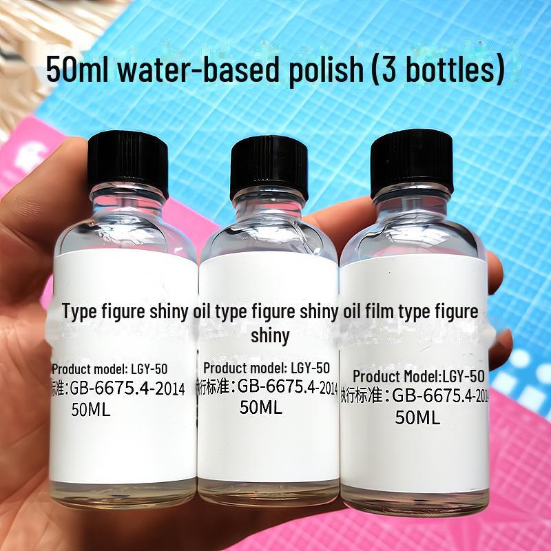 

Быстросохнущий глянцевый герметик на водной основе для кукол - прозрачный, пыленепроницаемый, осветляющий жидкий блеск 50 ml, 3 bottles