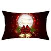 Christmas Simple Print Series Peach Skin Waist Pillowcase Home Sofa Pillowcase Office Pillowcase