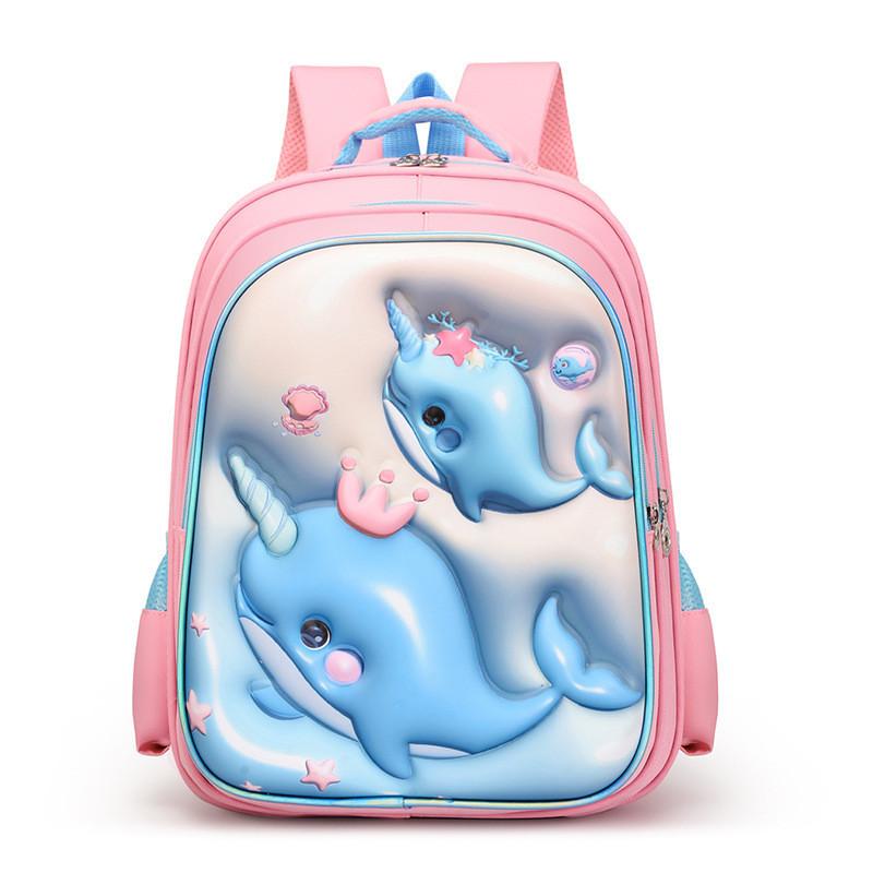 Cute Cartoon Animal Kids Backpack Oxford Cloth Anti-spinal Lightweight School Bag