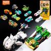 New Wheels 1:64   C02 Optimus Prime Megatron Action Figures Assembled Car Model Collectible Gift