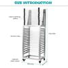 30-Layer Mobile Easel Drying Rack with Wheels Dual-Purpose Drying Rack Multi-Function Storage Rack for School Classroom Studio