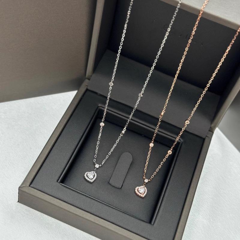 Love Full Diamond Necklace Light Luxury Little Woman Versatile Hot Girl Collarbone Chain Accessories