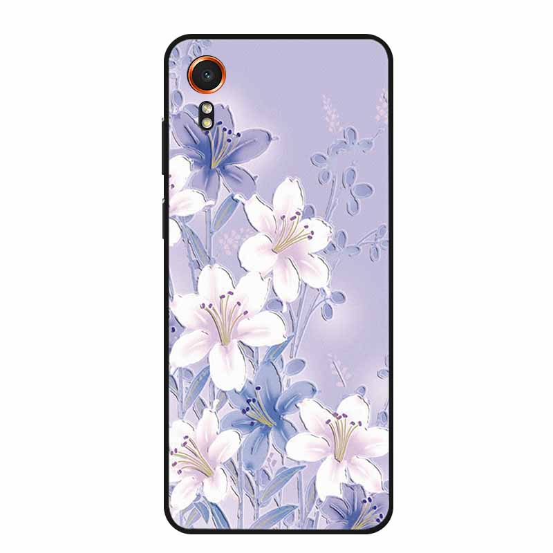 3D Emboss Case For Samsung Galaxy Xcover7 Phone Case Relief Flowers Soft Silicone Back Cover For Samsung Xcover 7 Case Shell Bag
