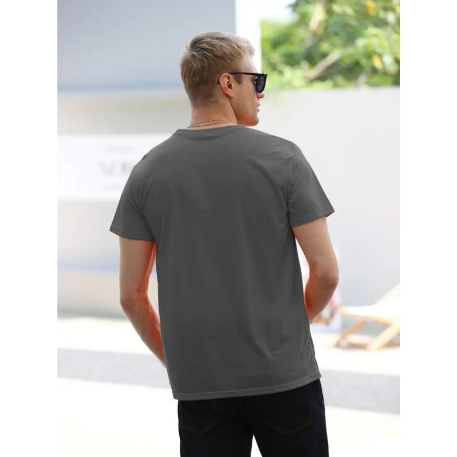 Men Stripe Character Print 3d T Shirt Short Sleeve O-Neck TShirt Vintage Polyester Breathable Sport Casual Large Size T-Shirts Men’s