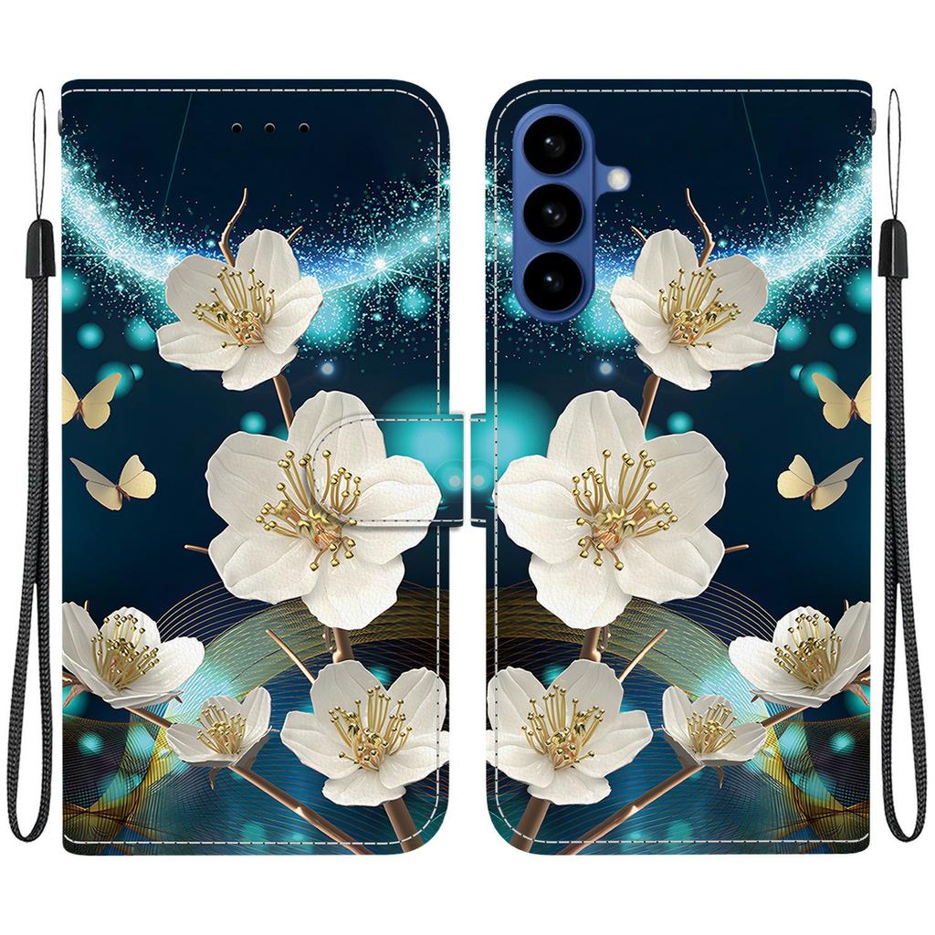 For Samsung Galaxy A57 5G Case Pattern Printing Leather Flip Wallet Phone Cover with Lanyard