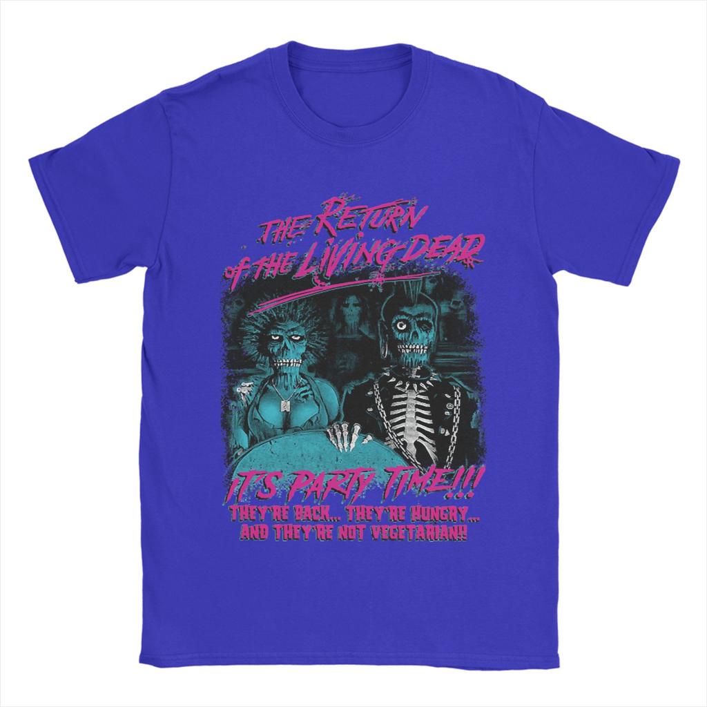 Men Horror Return Of The Living Dead Films T Shirts Tops Summer Short Sleeve T-Shirt O Neck Hip Hop Pattern Tee Shirt Plus Size