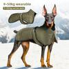 Thick Warm Reflective Dog Clothing Medium Large Dog Windproof Winter Dog Jacket Cold Proof Back Protection Fleece Pet Coat