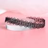 Black Lace White Bow Choker Necklace, Trendy Adjustable Clavicle Chain Neck Accessories for Girls