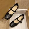 Women Ballet Flats Comfortable Square Toe Shoes Street Style Soft Leather Ladies Eelgant Dress Mary Jane Shoes