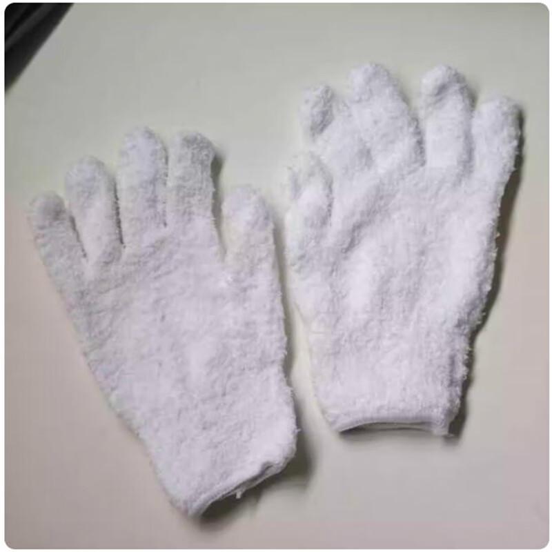 Xingelang Thickened Coral Fleece Cleaning Gloves