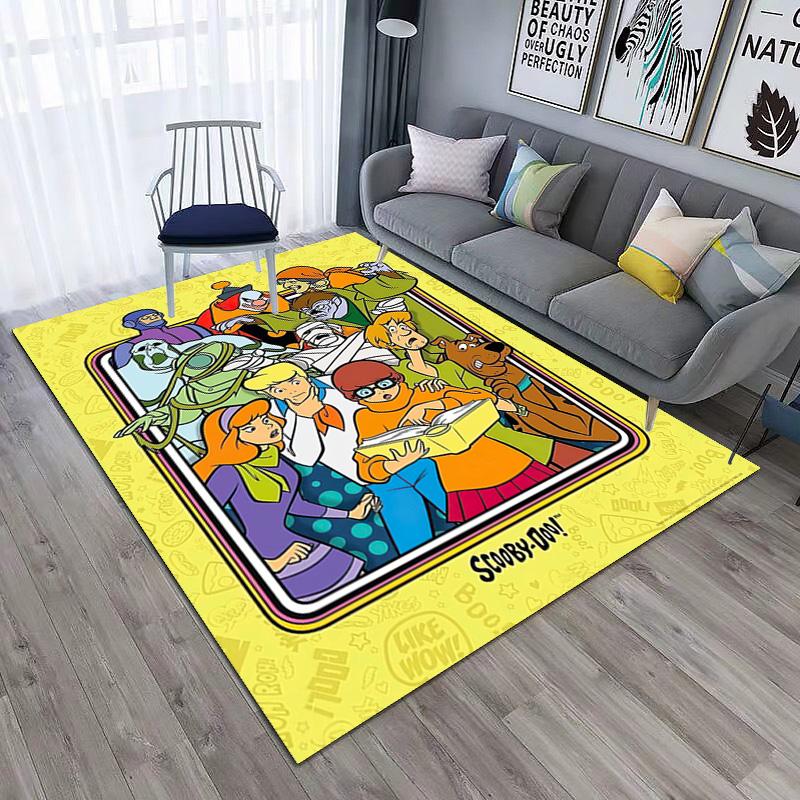 Halloween cartoon comedy adventure movie Scooby-Doo carpet is suitable for living room and bedroom doormats office balcony decorative carpet V3