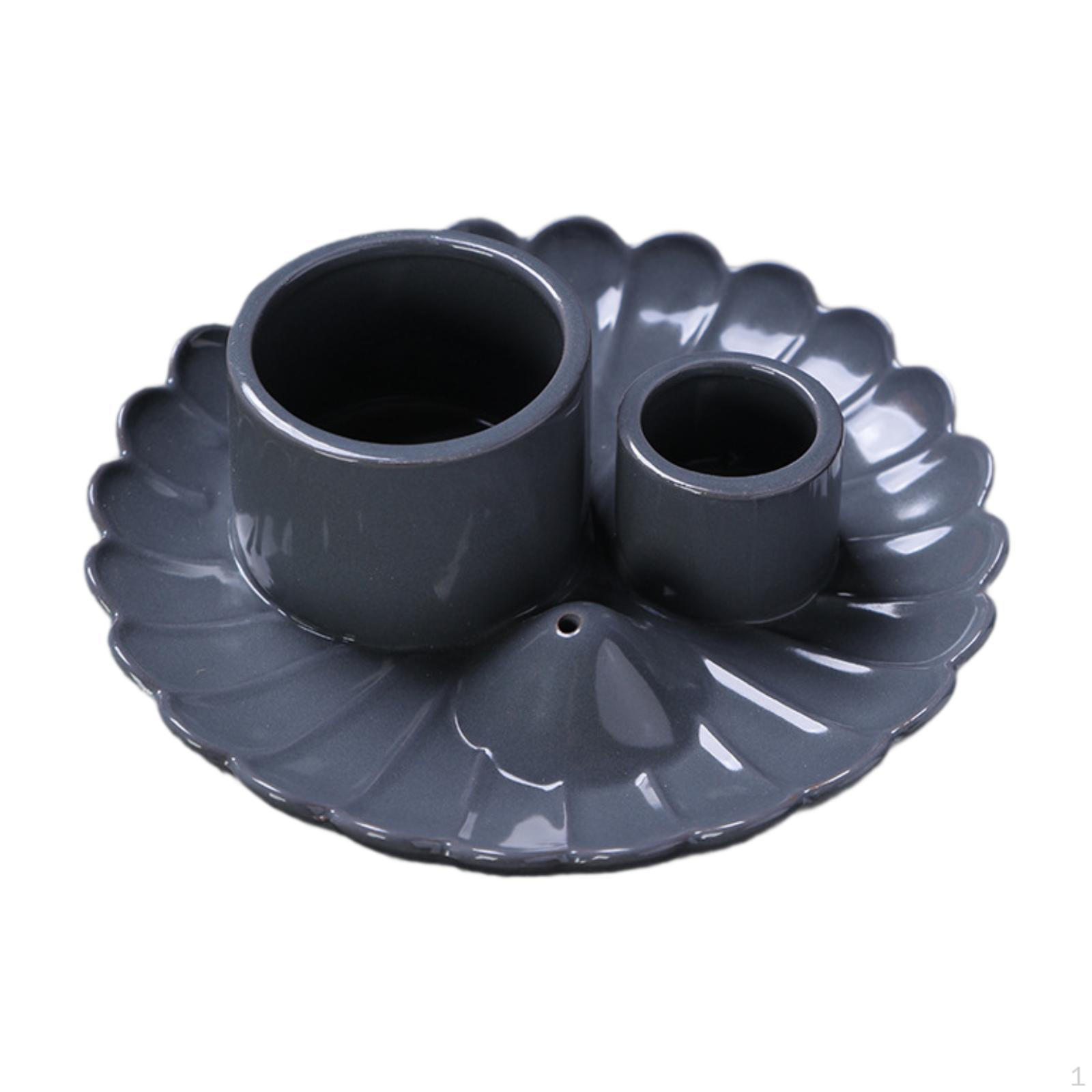 

3 в 1 благовония и подсвечник для чтения офиса комнаты медитации гостиной отеля серый