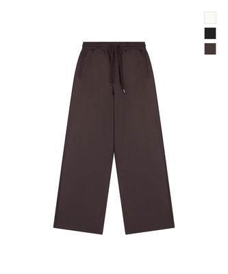 ROND&DÉMARRER [Women'S] High-Waisted Wide String Pants (Brown)