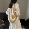 Women Crochet Tote Hollow Out Beach Large Capacity Fashion Knitted Hobo Simple Shopping Bag for Travel Vacation
