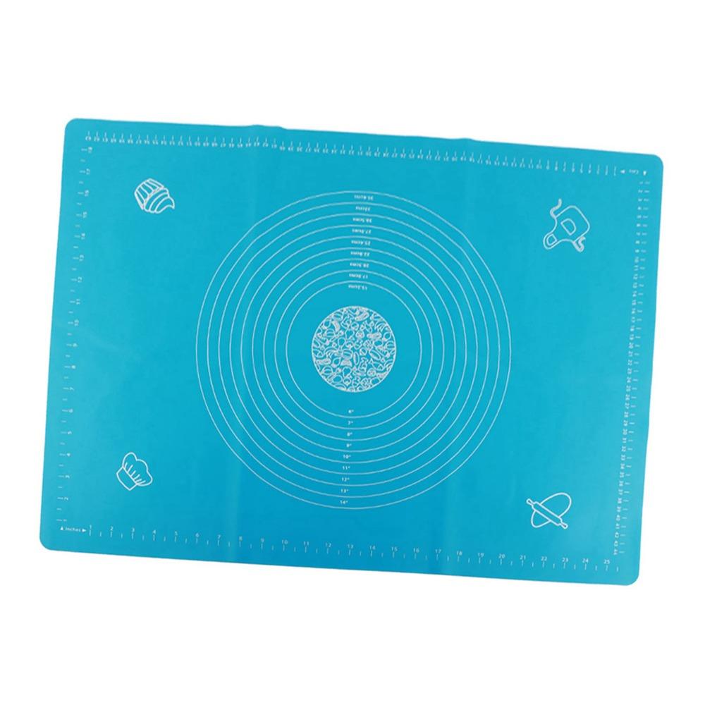 Extra Thick Silicone Dough Mat With Scales Adsorption Non-Stick Dough Mat Foldable Food-Grade Baking Mat Pastry Pie Crust Cookie
