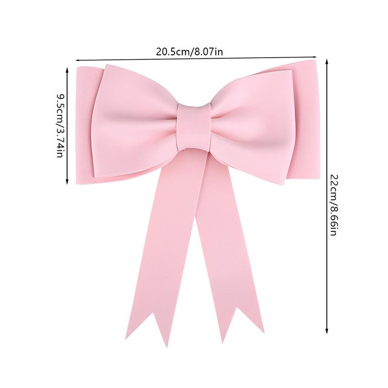 Pink Bow Cake Toppers EVA Foam Bowknot Cake Decorations for Wedding Birthday Baby Shower Party Supplies DIY Gift Box Wrap Decor
