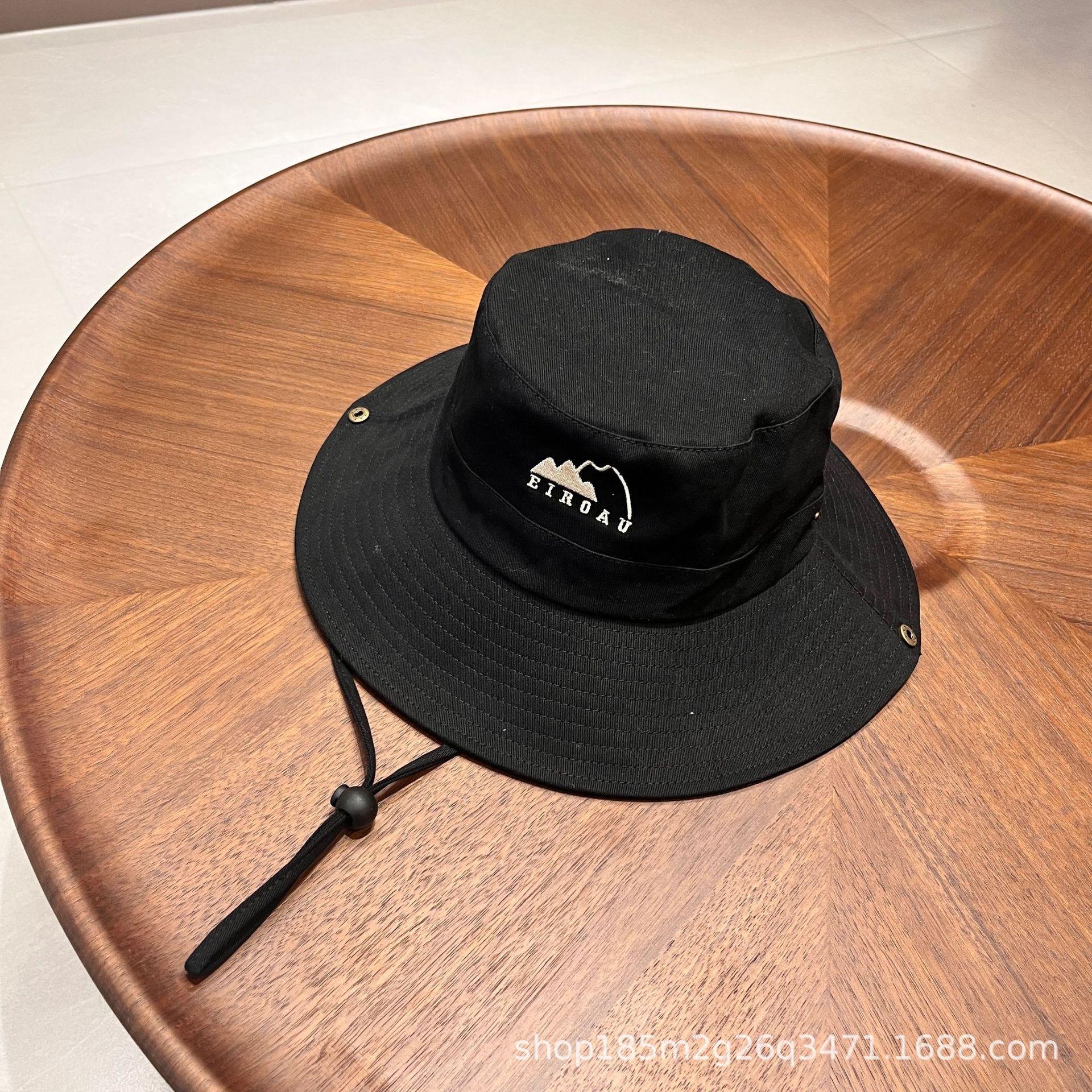 

Ковбойская шляпа для кемпинга в стиле вестерн для мужчин и женщин Mori универсальная шляпа-ведро для весны и лета на открытом воздухе для рыбалки, походов и восхождений на солнце M（56-58cm） чёрный