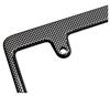MOONEYES License Plate Normal Carbon Fiber Plain Frame, Look, (NF-MG057CFPL-MON)