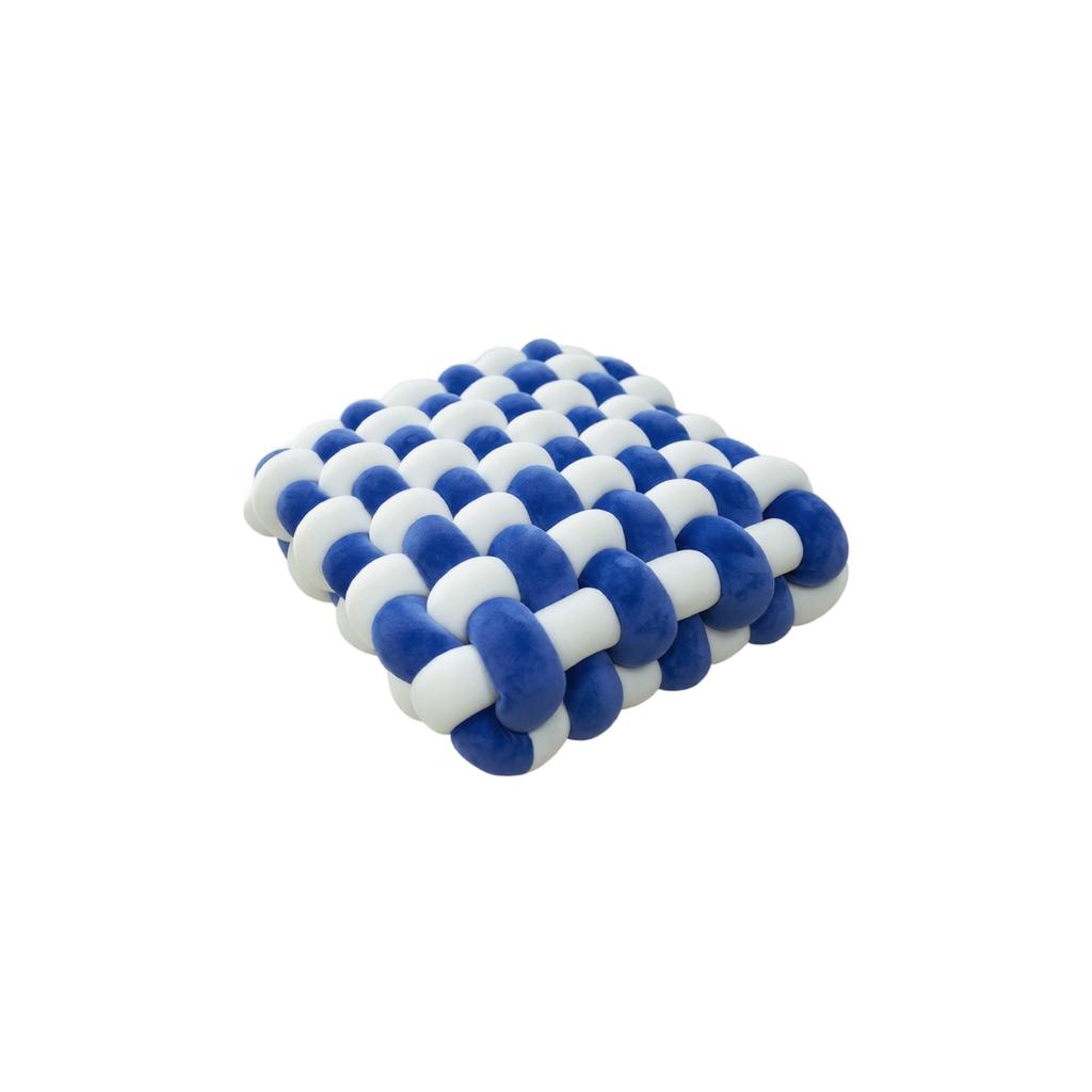 Handwoven Nordic Style Cushion Soft Plush Knitted Pillow Decorative Seat Pad for Home Office Sofa Chair Use