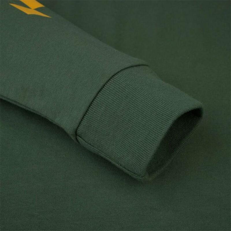 Vans Printed Letter Crew Neck Pullover Long Sleeve T-Shirt Women Tops Green VN0A5I8N7WJ