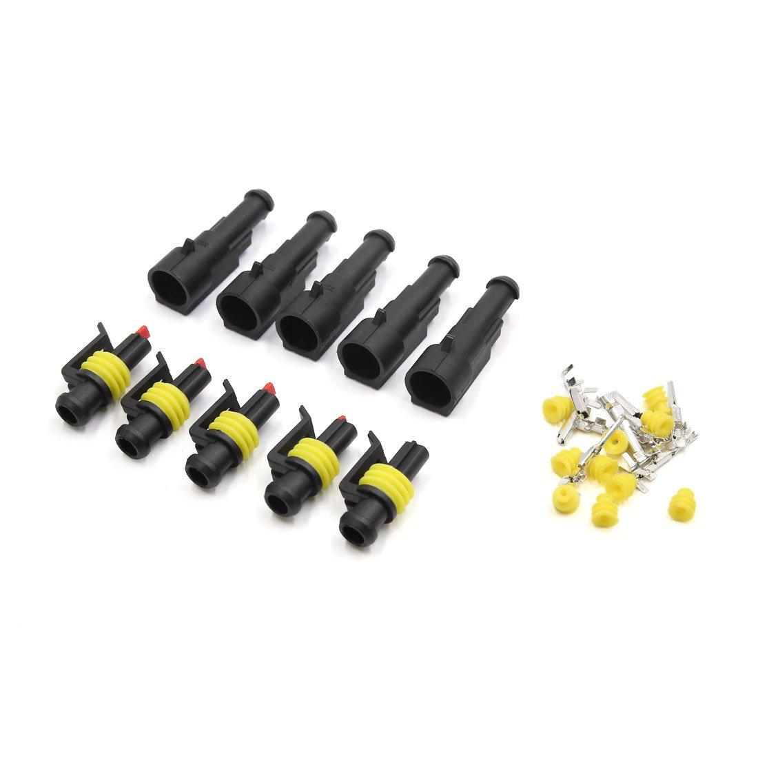 

uxcell Waterproof Connector Sealed Wire Coupler HID 1 Pole for