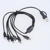 Multi Charging Cable 6Port USB Charging Cord with Type C and USB Connectors for Electronics 150cm/50cm Length