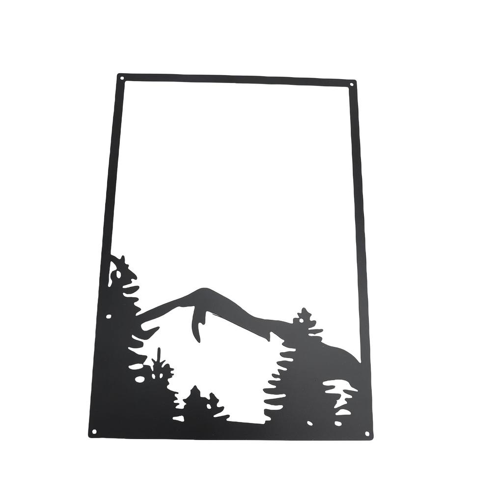 4Pcs Metal Mountain Wall Art Iron Minimalist Line Drawing Mountains Wall Decor for Living Room Bedroom Office Black